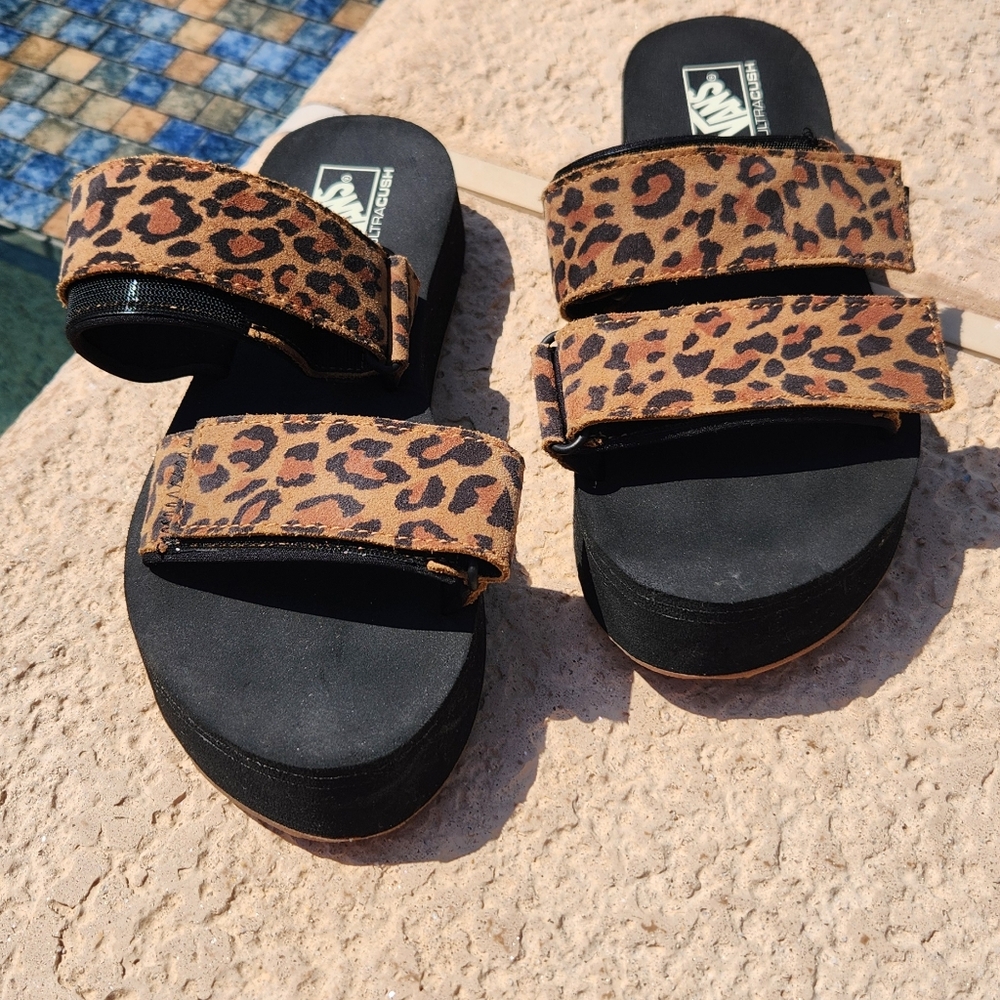 Vans Sandals, Size 6 Womans. They adjust with velcro straps
